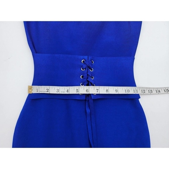 Elliatt Kim Bodycon Cobalt Blue Sleeveless Corset Midi Dress Women's Size XS - Picture 7 of 12